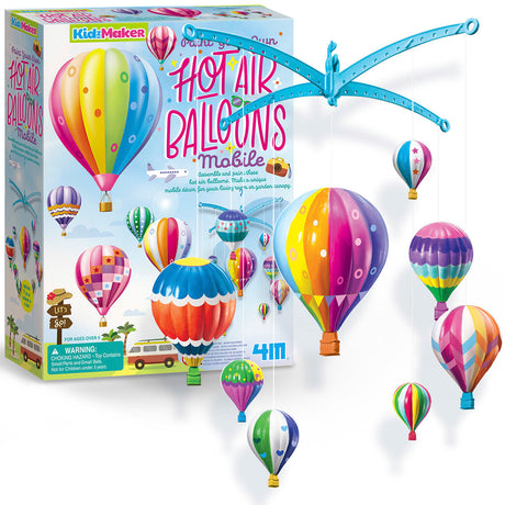 4M: Paint Your Own Hot Air Balloons Mobile