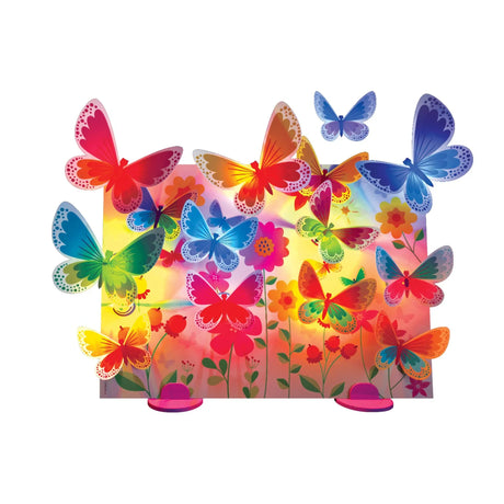4M: Glow 3D Butterfly Canvas