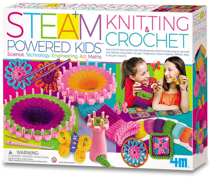 4M: STEAM Powered Kids Knitting & Crochet