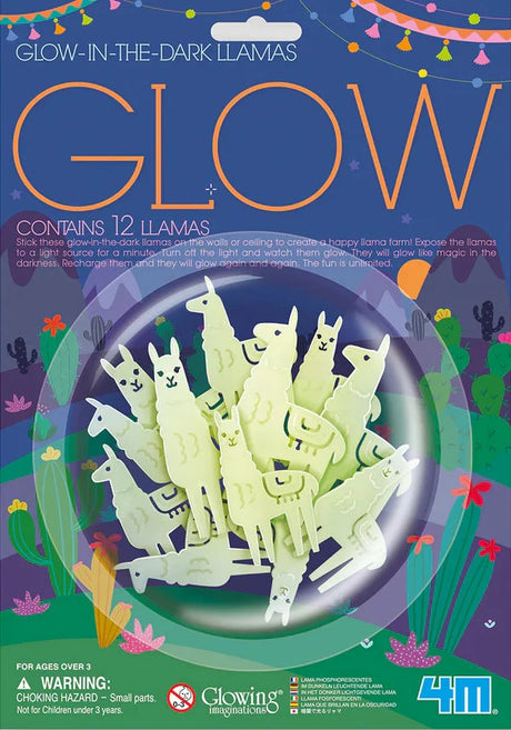 4M: Glow in the Dark Llamas 12 Pack
