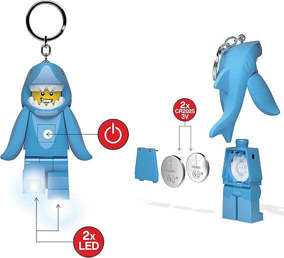 LEGO® Minifigures™ Keychain Light Shark Suit Guy