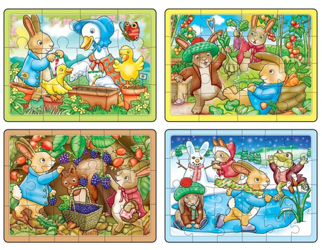 Orchard Toys: 4-in-a-Box Puzzles
