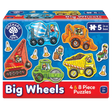 Orchard Toys: Big Wheels 4 x 8 Pieces Puzzle