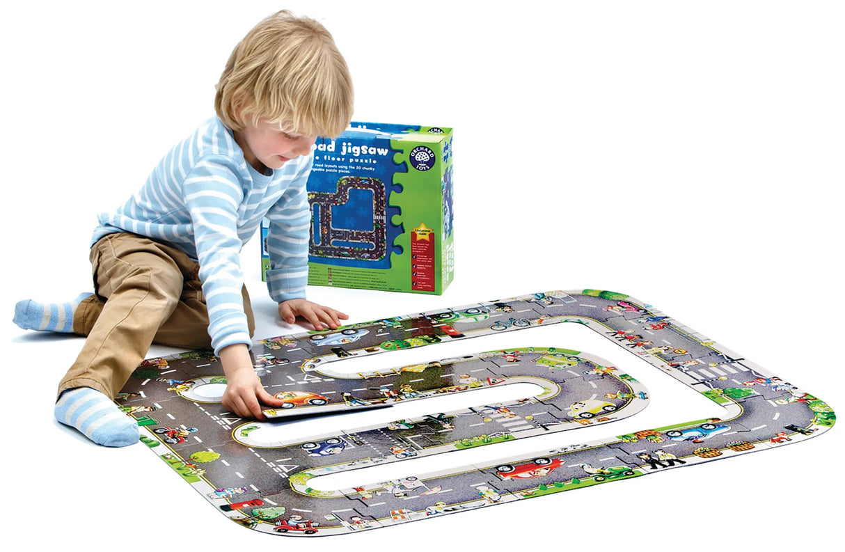 Orchard Toys: Giant Road Floor Jigsaw 20 Pieces Puzzle