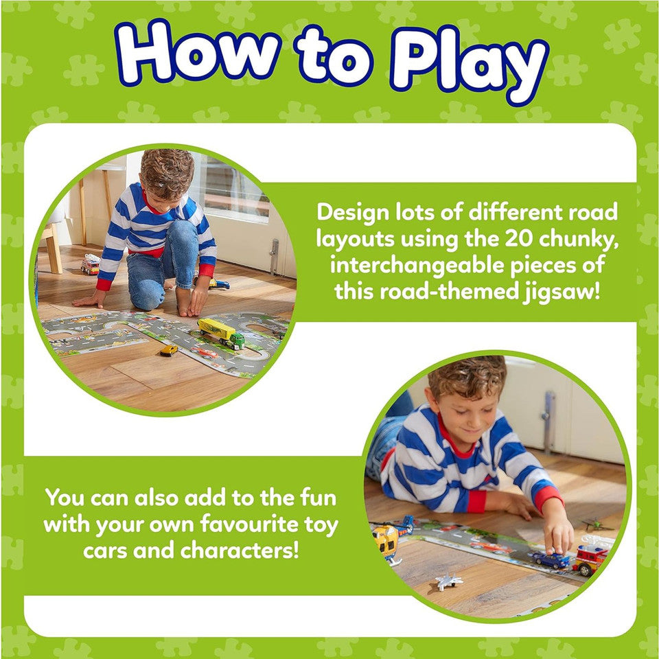 Orchard Toys: Giant Road Floor Jigsaw 20 Pieces Puzzle