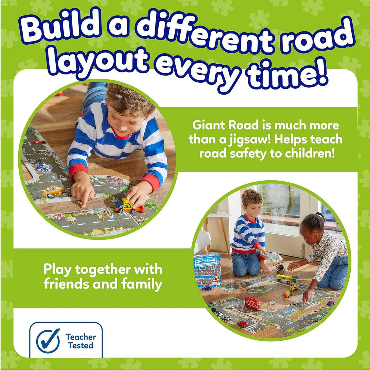Orchard Toys: Giant Road Floor Jigsaw 20 Pieces Puzzle