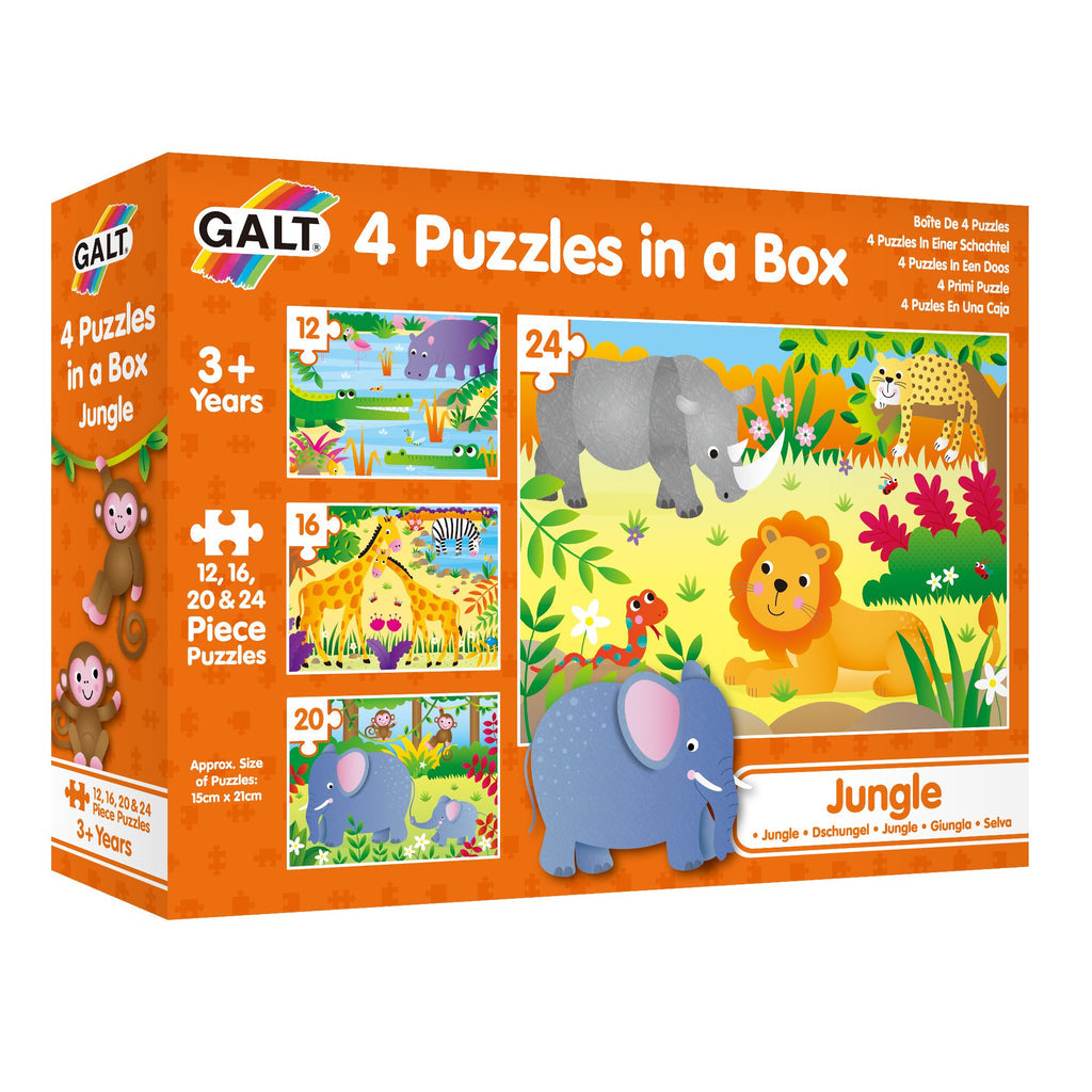 Galt - 4 Puzzles in a Box - Jungle