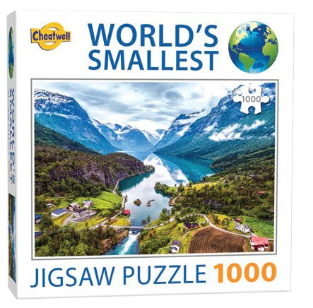 Cheatwell: Worlds Smallest 1000pc Puzzle - Fjords