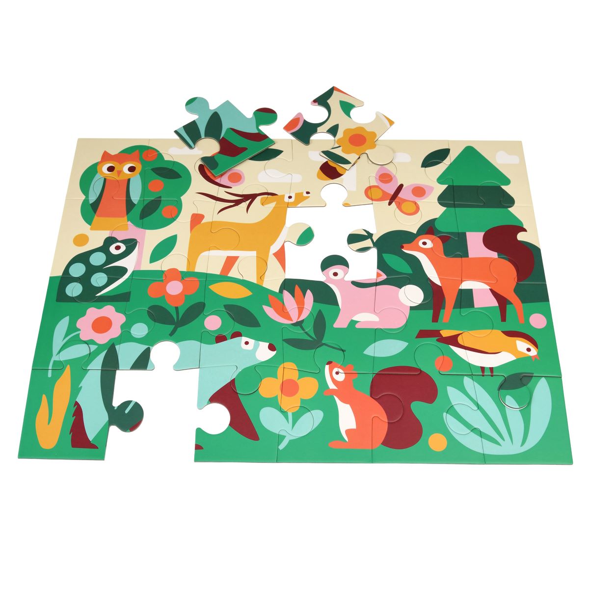 Rex London - 24pc Floor Puzzle - Woodland