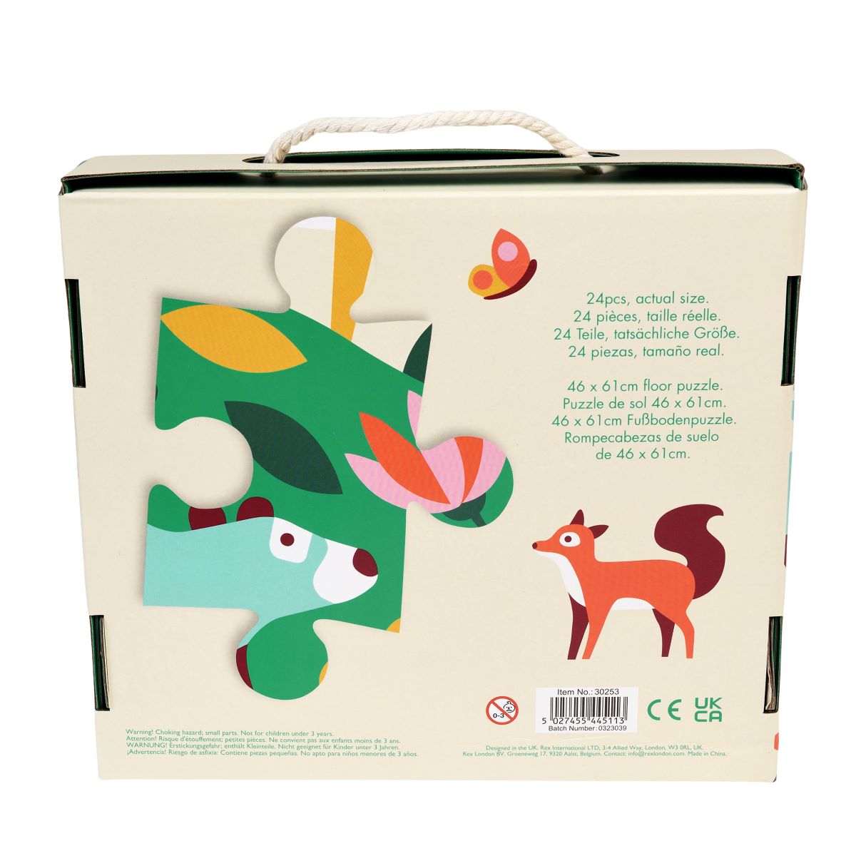 Rex London - 24pc Floor Puzzle - Woodland
