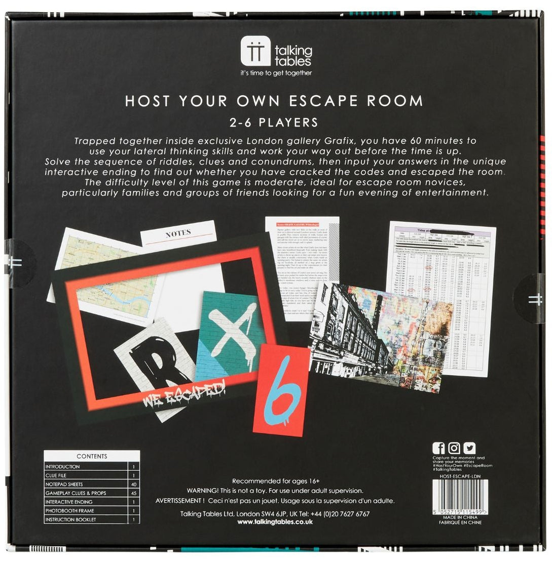 Talking Tables: Host Your Own Escape Room - London