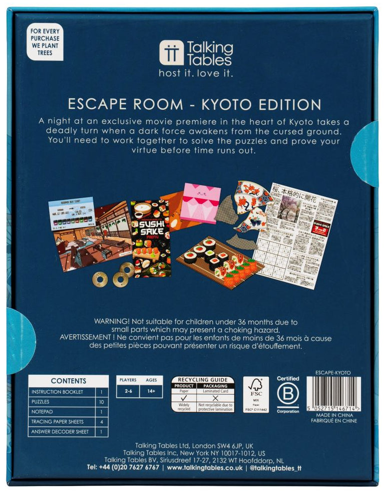 Talking Tables: Escape Room - Kyoto