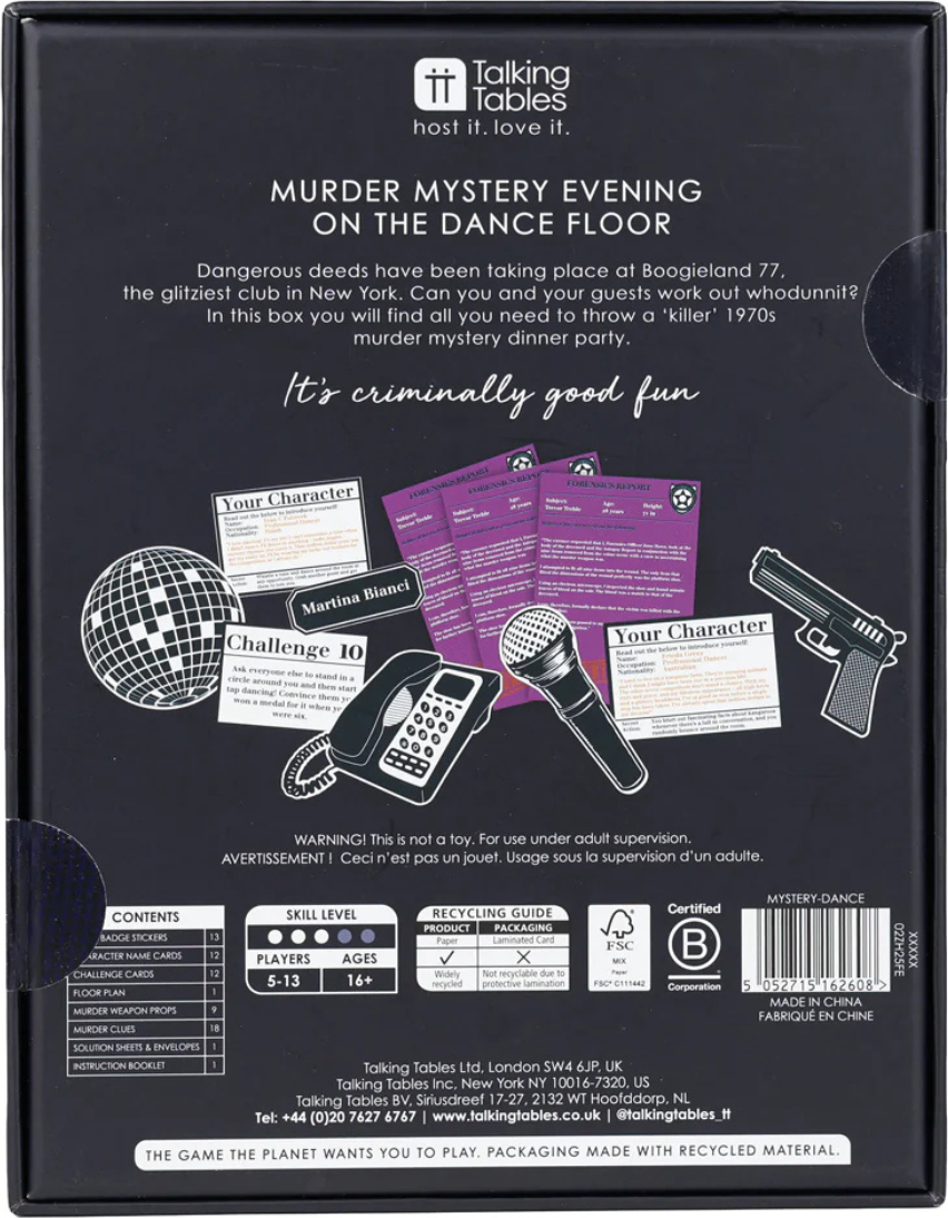 Host Your Own Small - Murder Mystery on the Dance Floor