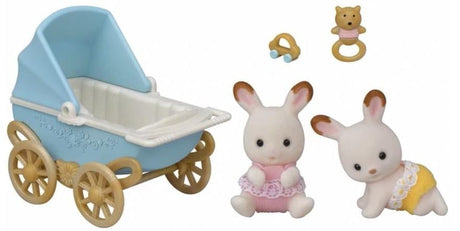 Sylvanian Families Chocolate Rabbit Twins Set
