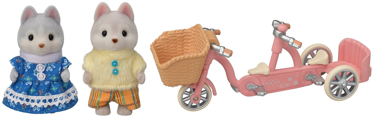 Sylvanian Families - Tandem Cycling Set Husky