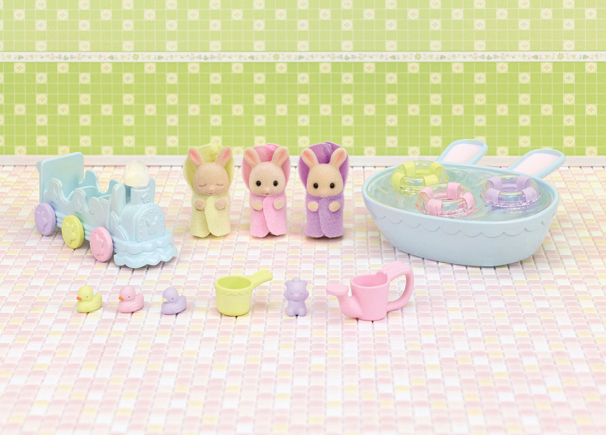 Sylvanian Families - Triplets Baby Bathtime Set