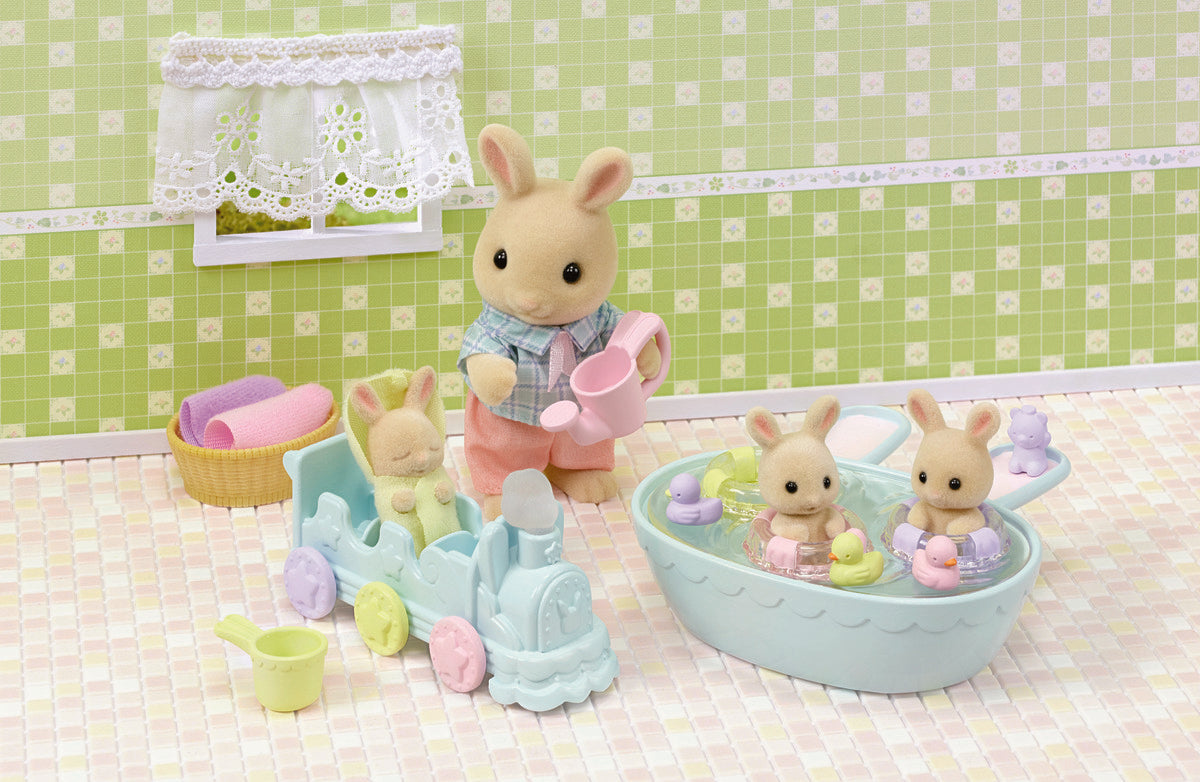 Sylvanian Families - Triplets Baby Bathtime Set
