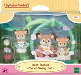Sylvanian Families Deer Babies Floral Swing Set