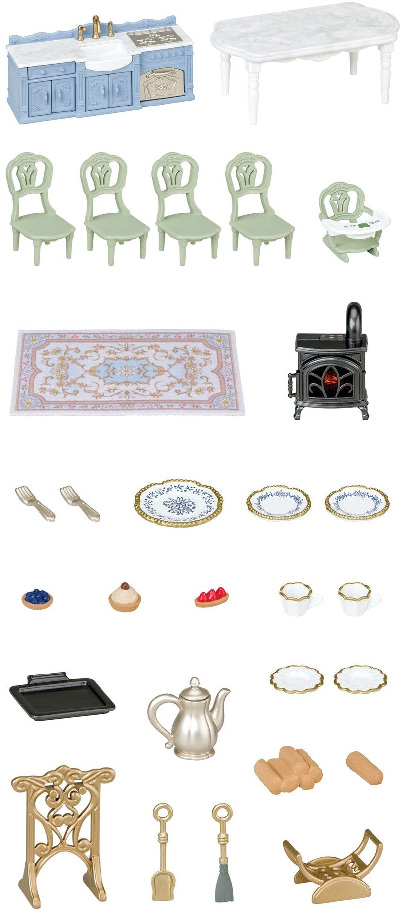 Sylvanian Families: Red Roof Riverside Manor Elegant Dining Room