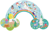 Floss & Rock - 80pc Rainbow Shaped Puzzle in Shaped Box - Rainbow Fairy