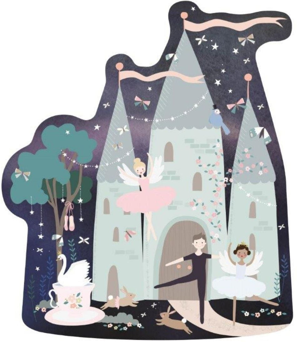 Floss & Rock - 20pc Castle Shaped Puzzle in Shaped Box - Enchanted