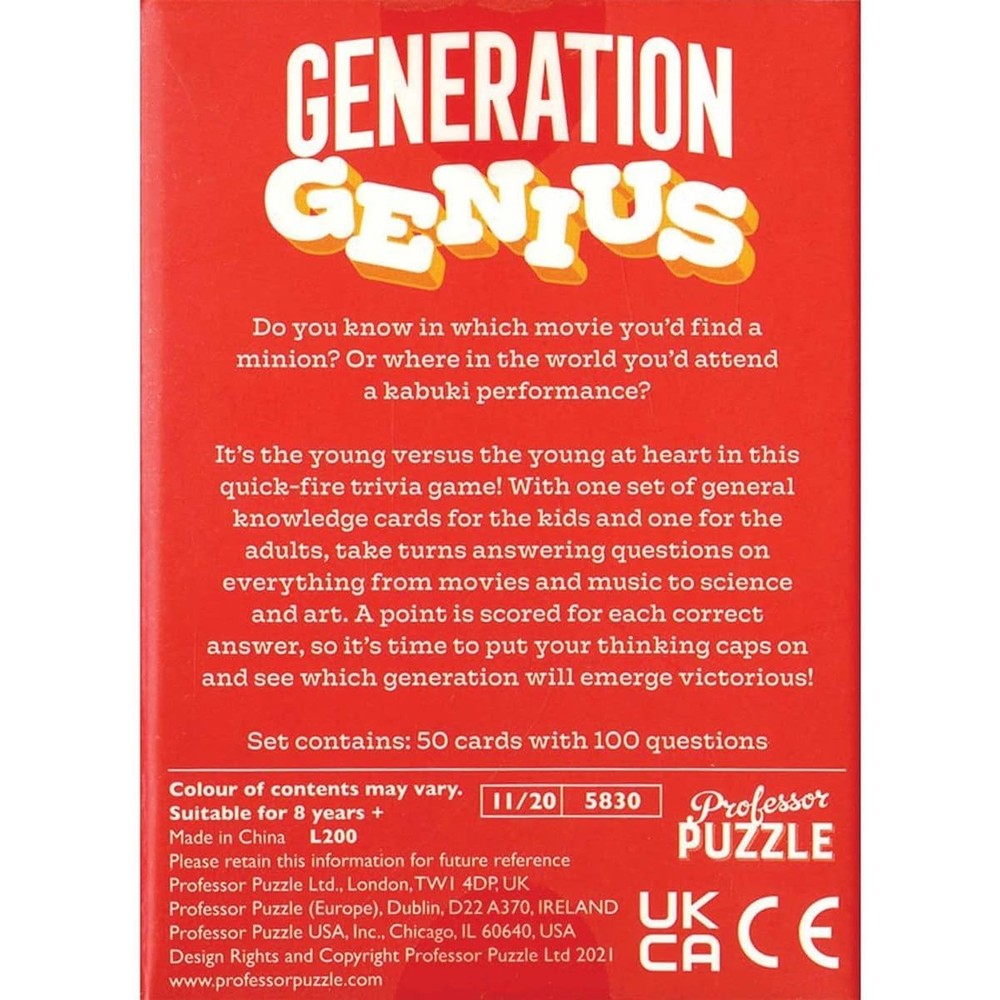 Professor Puzzle: Generation Genius Trivia
