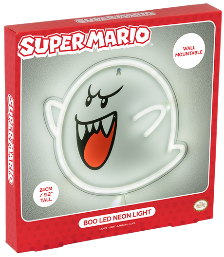 Super Mario Boo Wall Mountable LED Neon Light