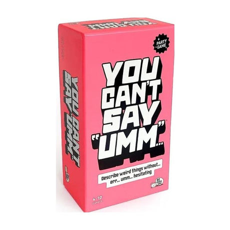 You Can't Say Umm