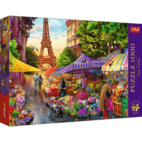 Trefl: Tea Time: Flower Market, Paris - 1000pc Jigsaw Puzzle