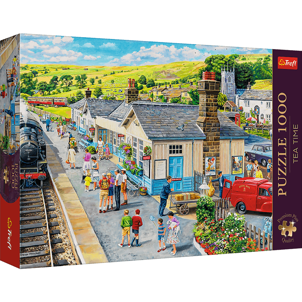 Trefl: Tea Time: The Village Station - 1000pc Jigsaw Puzzle