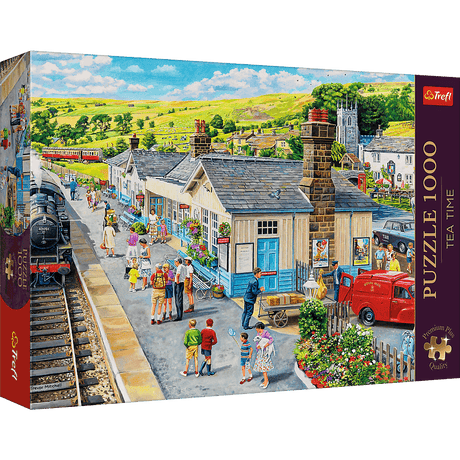 Trefl: Tea Time: The Village Station - 1000pc Jigsaw Puzzle