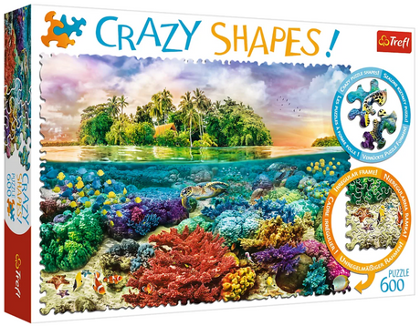 Trefl 600pc Puzzle Crazy Shapes - Tropical Island