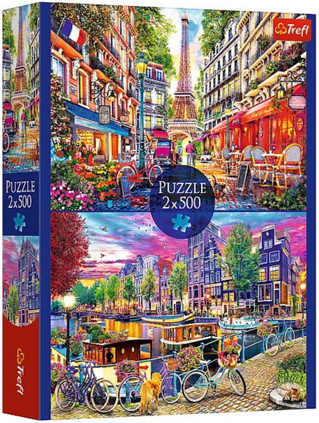 Trefl: European capitals - 2x500pc Jigsaw Puzzle