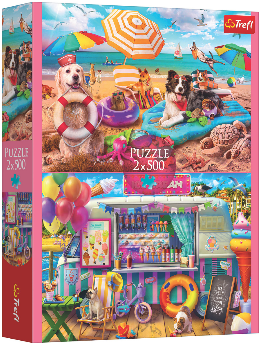 Trefl: Summer time  - 2x500pc Jigsaw Puzzle