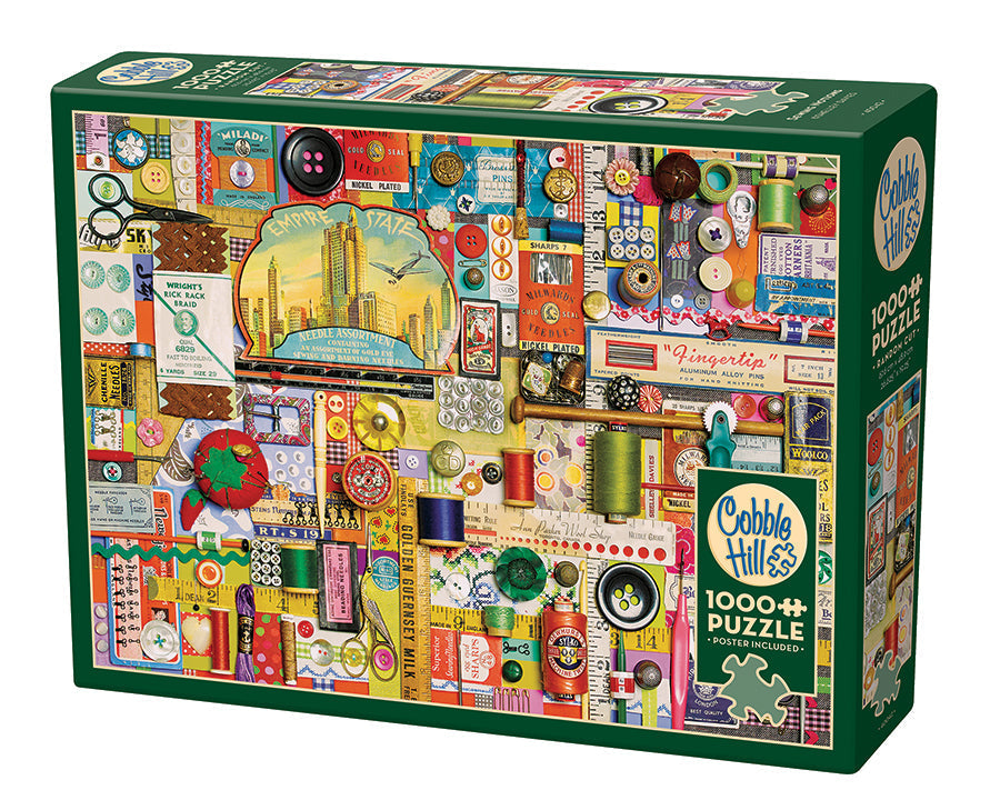 Cobble Hill Sewing Notions - 1000 Piece