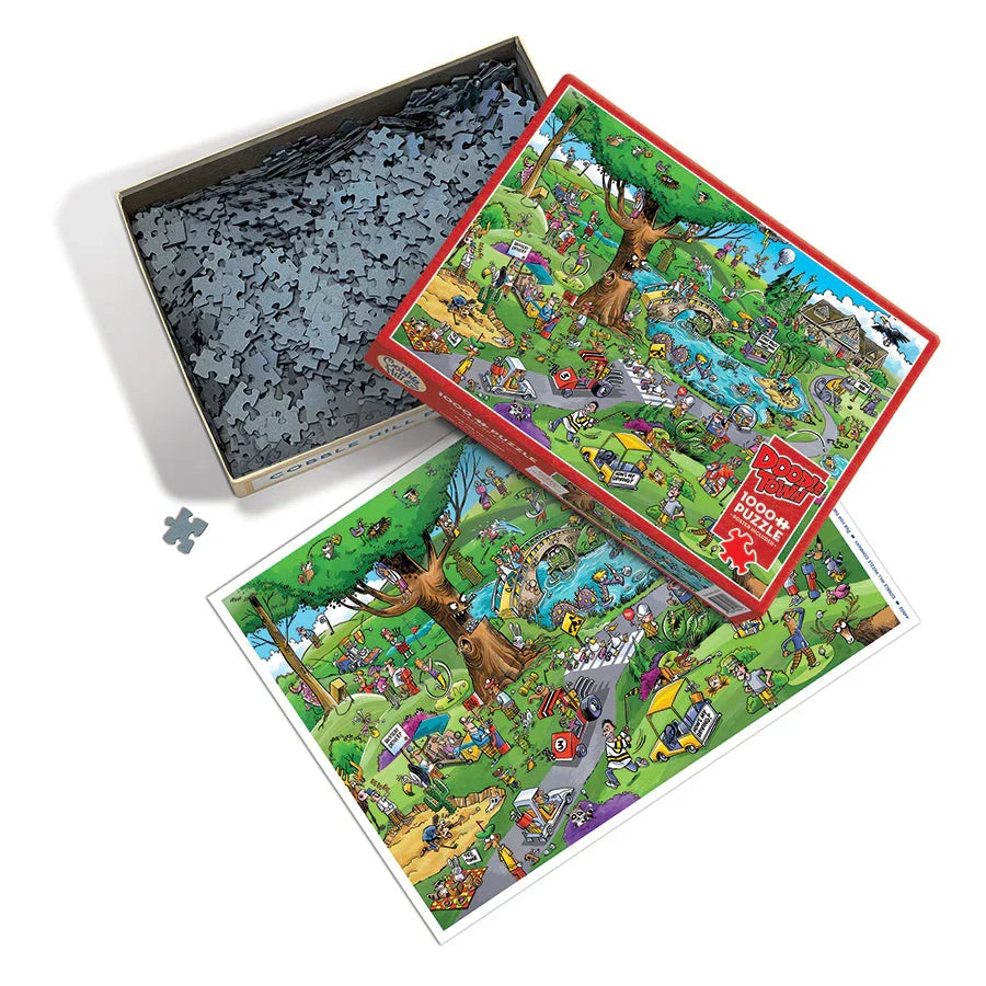 Cobble Hill: Doodle Town Par for the Course Puzzle - 1000pc
