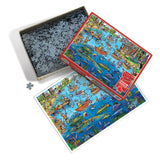 Cobble Hill: Doodle Town Gone Fishing Puzzle - 1000pc