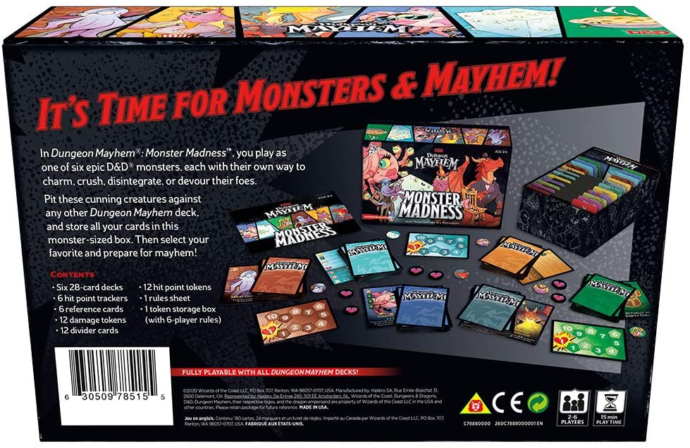 D&D Dungeons & Dragons Dungeon Mayhem Monster Madness Deluxe Expansion Pack