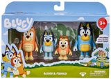 Bluey Figure 4 Pack - Bluey & Family
