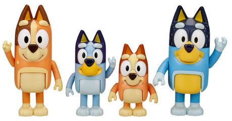 Bluey Figure 4 Pack - Bluey & Family