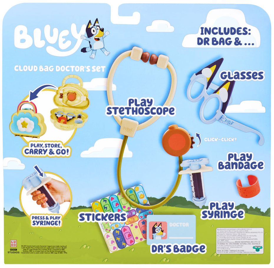 Bluey Cloud Bag Doctor Set
