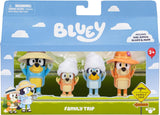 Bluey Figure 4 Pack - Family Trip