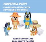 Bluey Figure 4 Pack - Family Trip