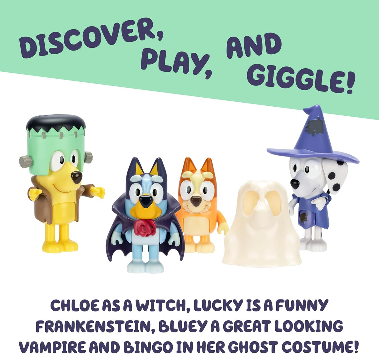 Bluey Figure 4 Pack - Halloween