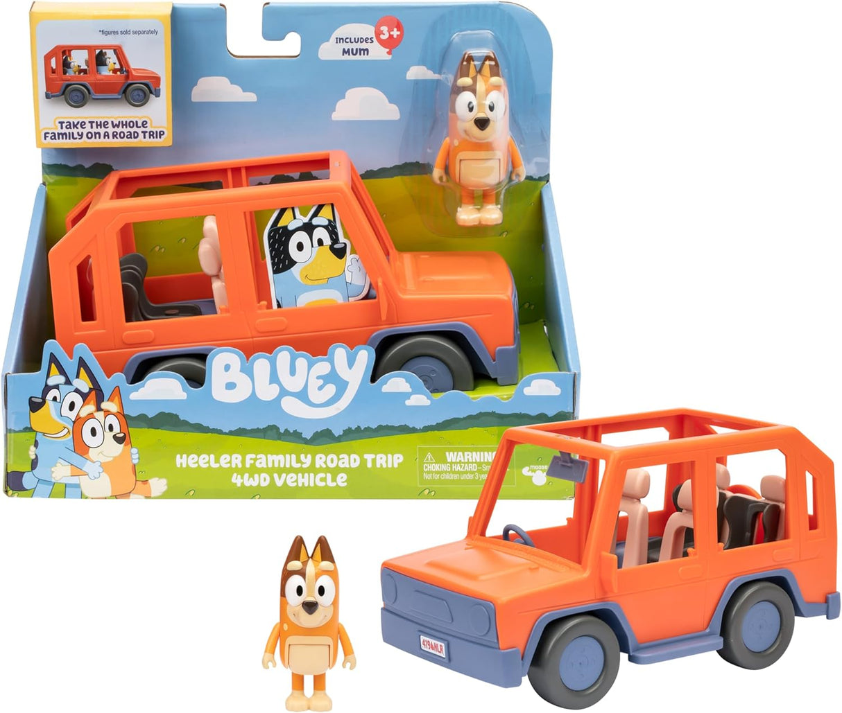 Bluey Heeler Family Road Trip 4WD Vehicle