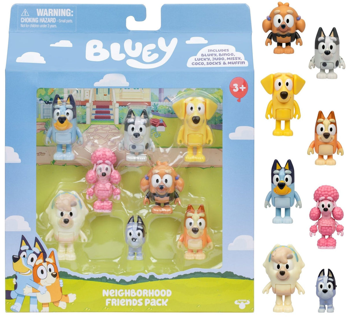 Bluey Neighbourhood Friends 8 Pack