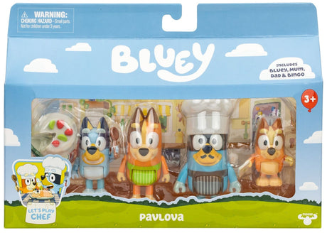 Bluey Figure 4 Pack - Pavlova