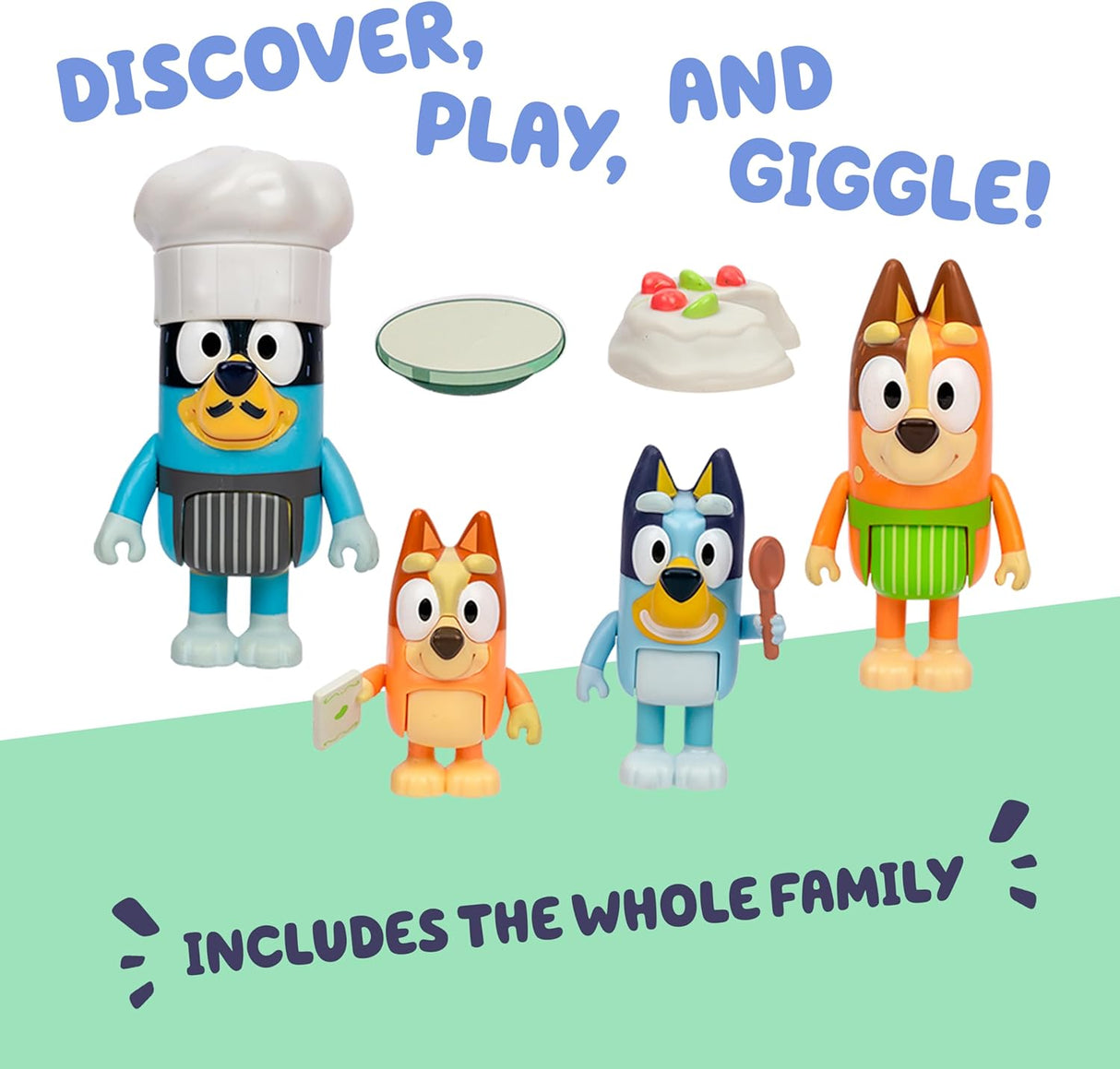 Bluey Figure 4 Pack - Pavlova