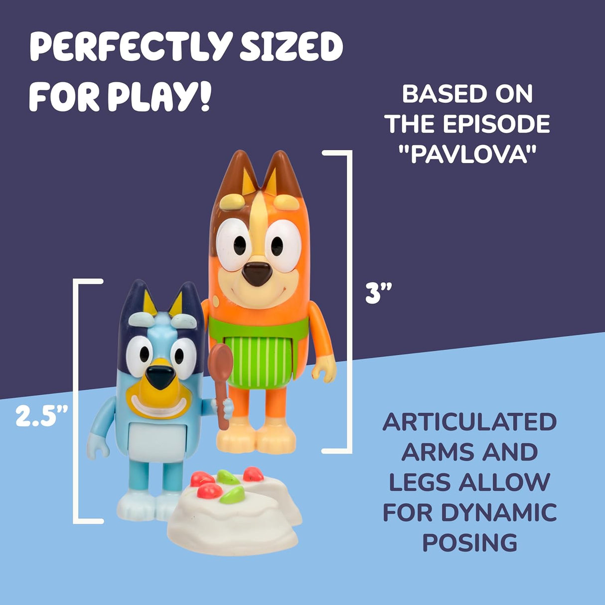 Bluey Figure 4 Pack - Pavlova