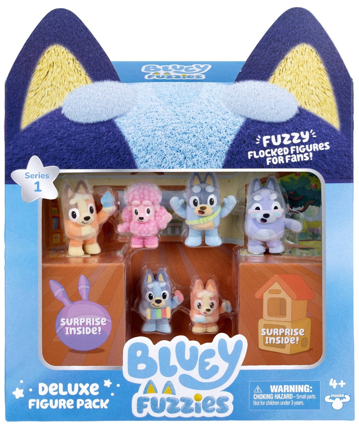 Bluey Fuzzies: Deluxe Figure Pack (8 Figures)
